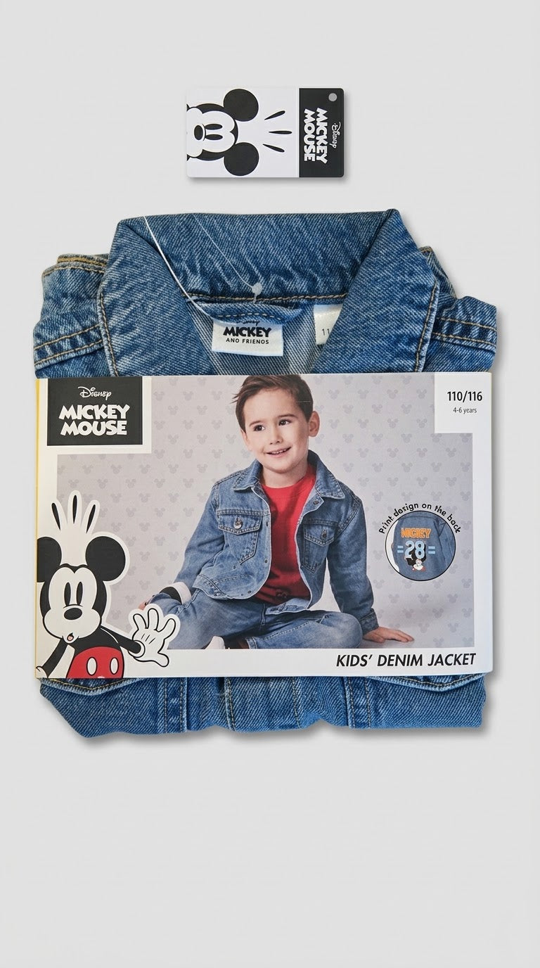 Disney Mickey Mouse Kids’ Denim Jacket – Blue
