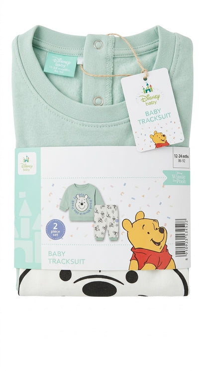 Disney Winnie the Pooh Baby 2-Piece Tracksuit – Green & Cream