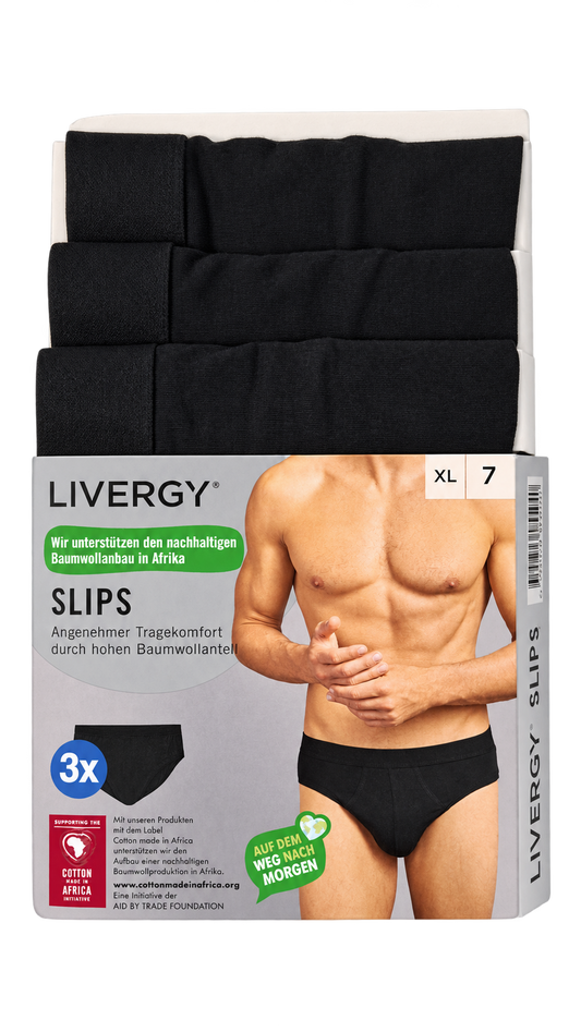 Livergy Men’s Slips – 3 Pack