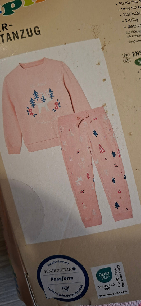 Lupilu Kids’ 2-Piece Sweat Set – Pink(fleece inside)