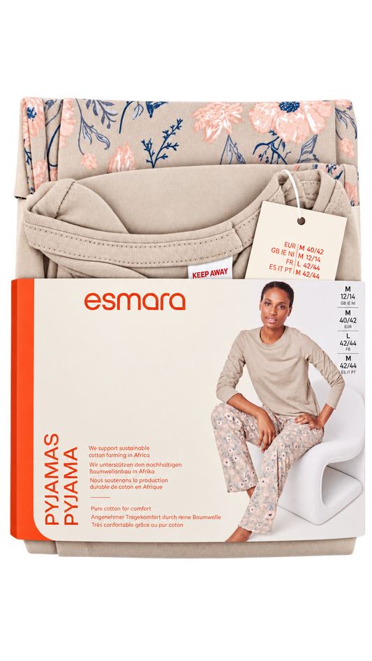 Esmara Women’s Floral Cotton Pajama Set