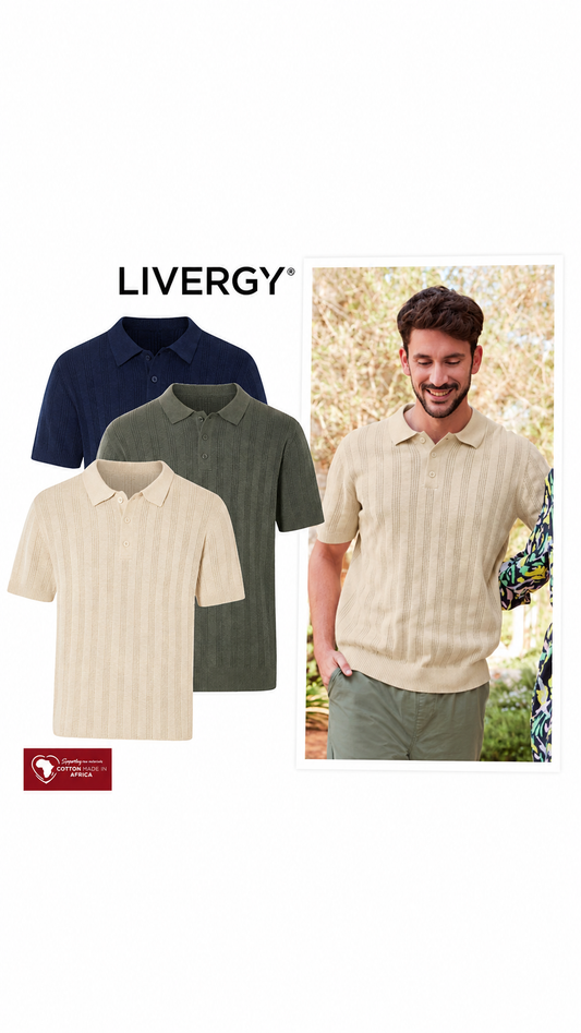 Livergy Men’s Knitted Polo Shirt