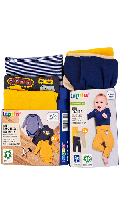 Lupilu Baby Bodysuits & Joggers Set –(3 sets)
