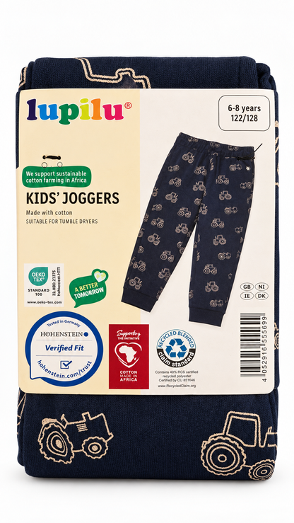 Lupilu Kids’ Tractor Print Sweatshirt +Print Joggers – Navy(set)