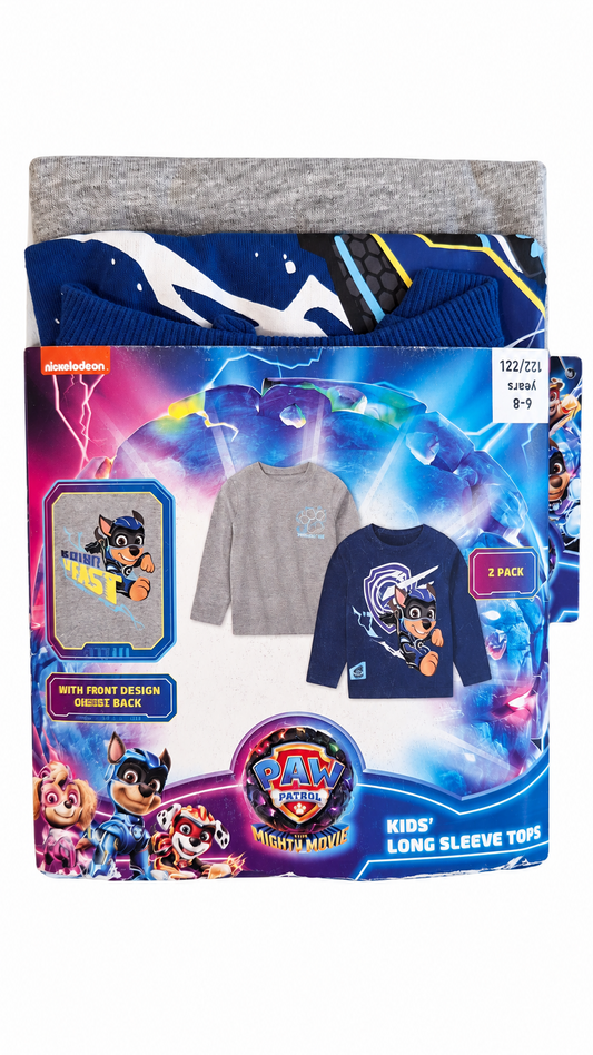 Paw Patrol Kids’ Long-Sleeve Tops – 2 Pack