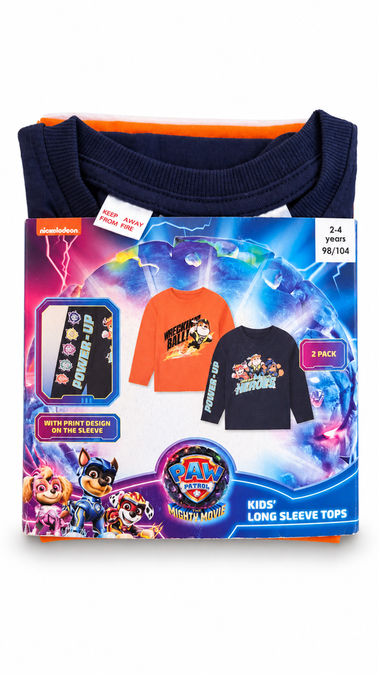 Paw Patrol Kids’ Long-Sleeve Tops – 2 Pack