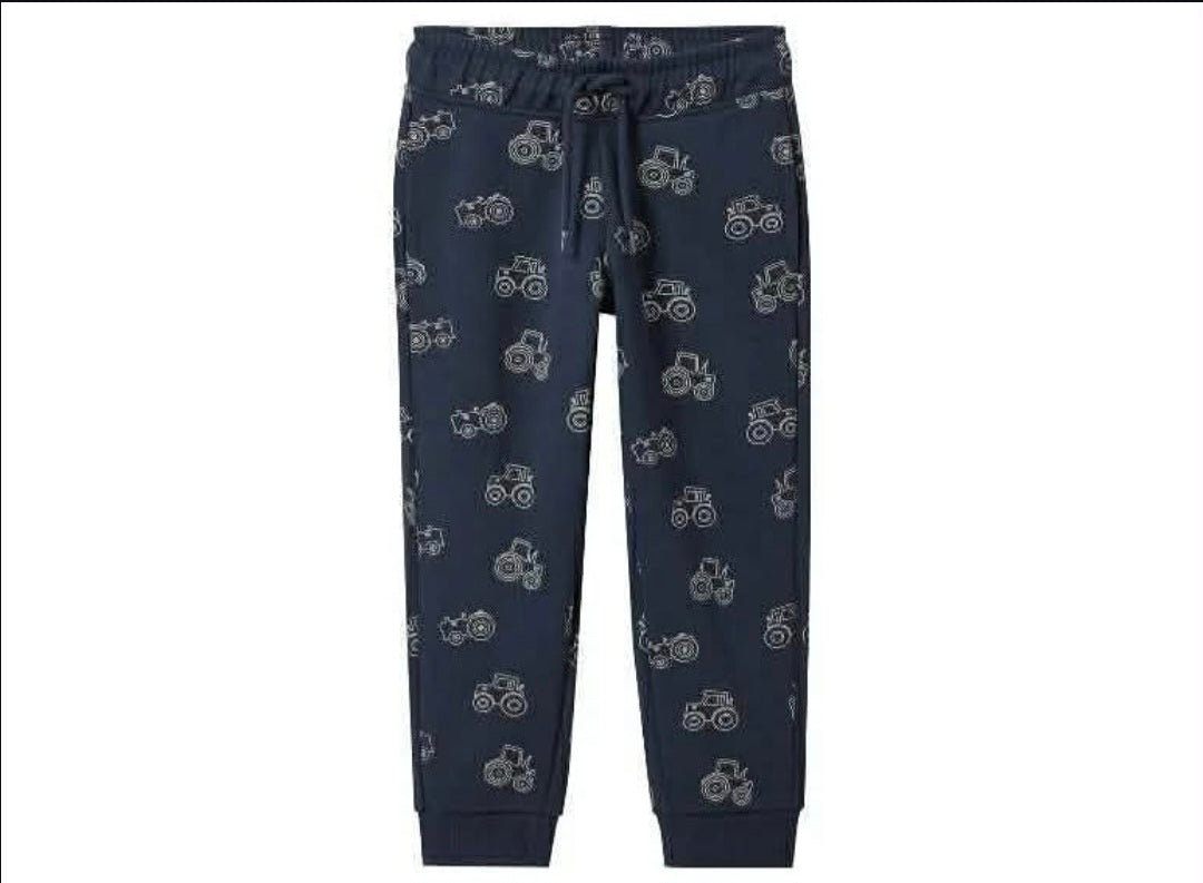 Lupilu Kids’ Tractor Print Sweatshirt +Print Joggers – Navy(set)
