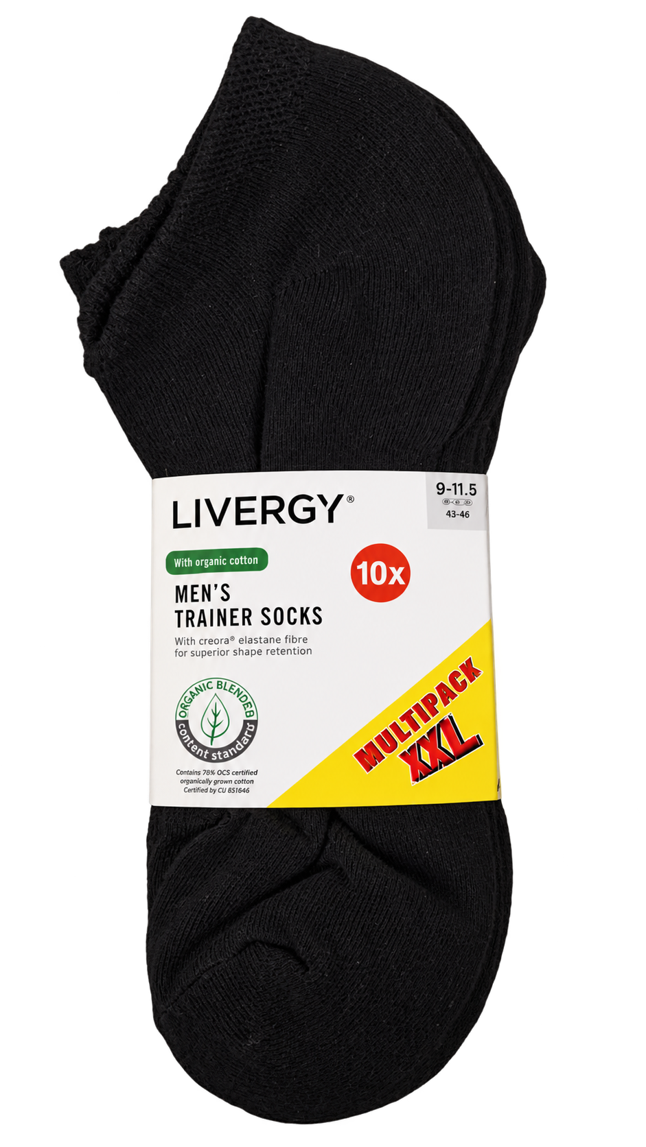 Livergy Socks 10 Pack all black
