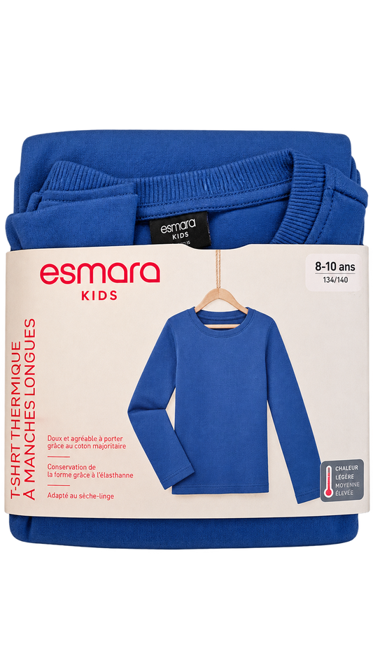 Esmara Kids’ Thermal Long-Sleeve Top – Blue