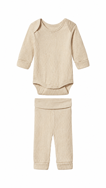 Lupilu Baby Ribbed 2-Piece Outfit