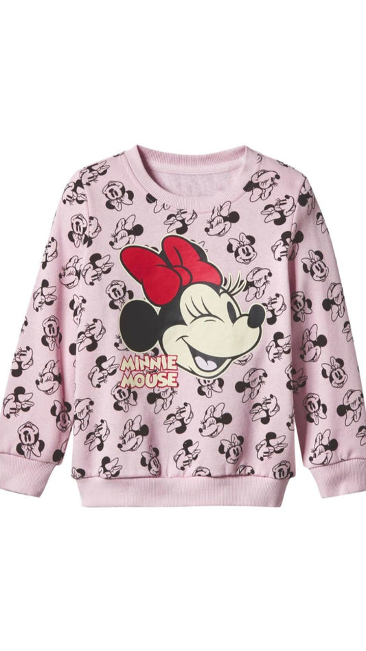 Disney Minnie Mouse Kids’ Sweatshirt – Pink
