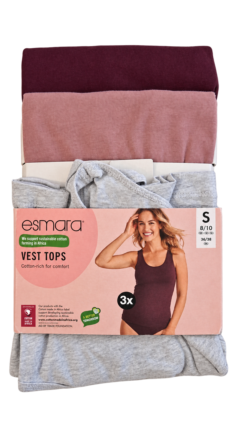 Esmara Women’s Vest Tops – 3 Pack
