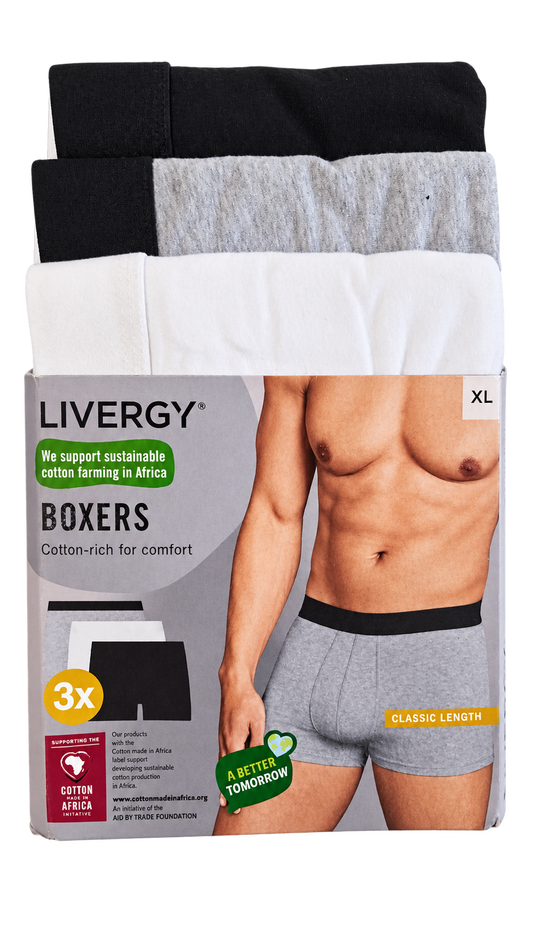 Livergy Men’s Boxers – 3 Pack