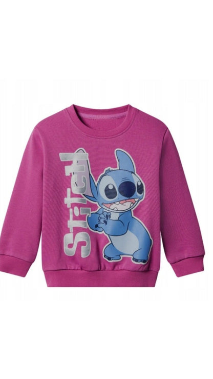 Disney Stitch Kids’ Sweatshirt – Pink