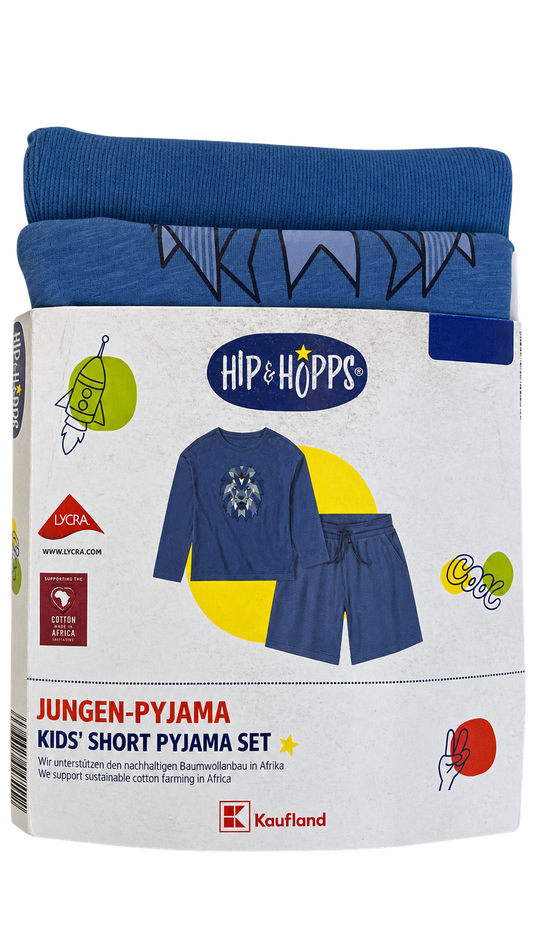 Hip & Hopps Boys’ Short Pajama Set – petrol color