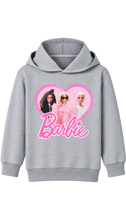 Barbie Girls’ Hoodie – Grey