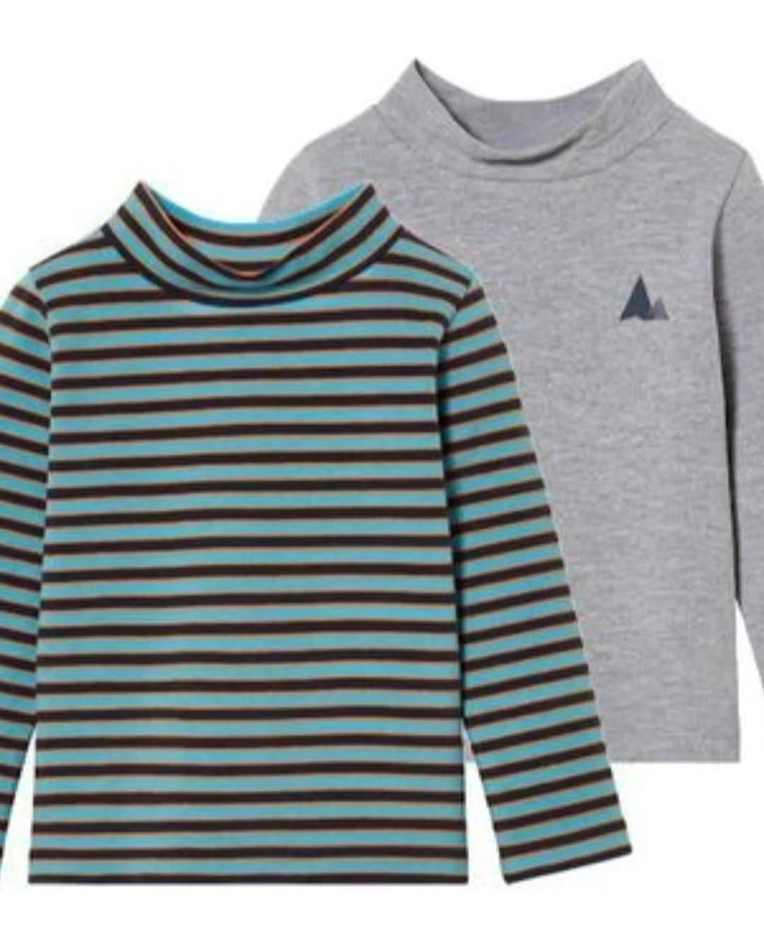 Lupilu Kids’ Thermal Long-Sleeve Tops 2-Pack