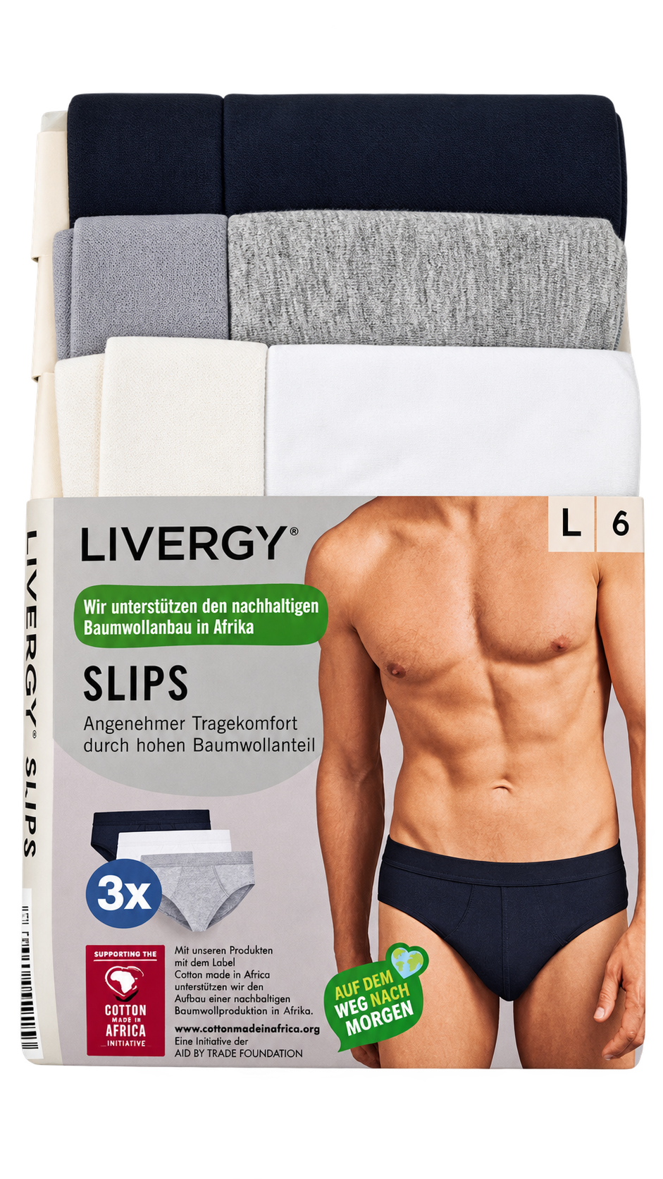 Livergy Men’s Slips – 3 Pack